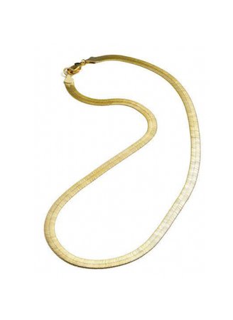 fallon jewelry medium hailey herringbone chain necklace in gold