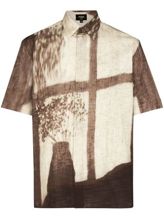 Shop Fendi Shady Window short-sleeve shirt with Express Delivery - FARFETCH