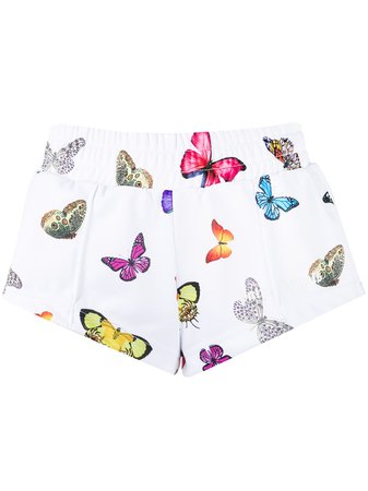 Palm Angels Butterfly Print Track Shorts