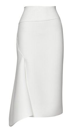 Maticevski, White Charlatan ruffle skirt