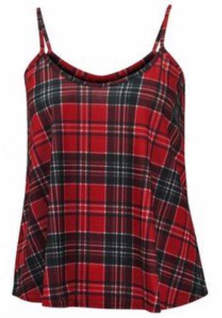 red plaid tank top