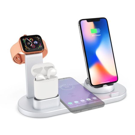 4 in 1 Wireless Charger, Wireless Charging Stand for Apple Watch and Airpod, Charging Station for Multiple Devices, Fast Charging Dock for iPhone Samsung - Walmart.com - Walmart.com