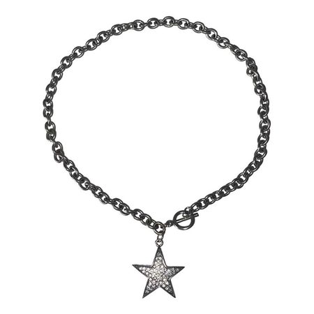vintage star silver chain necklace 💌 prettiest... - Depop