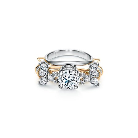 Tiffany & Co. Schlumberger® Two Bees Engagement Ring in Platinum and 18k Gold