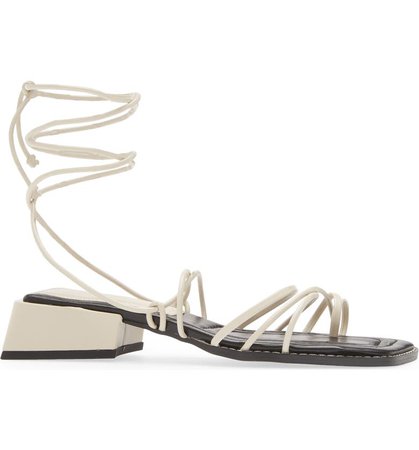 Topshop Pearly Ankle Wrap Sandal | Nordstrom