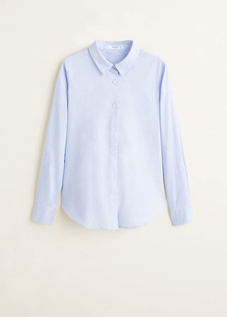 Хлопковая рубашка из базовой коллекции - Рубашки - Женская | Mango МАНГО Россия (Российская Федерация)