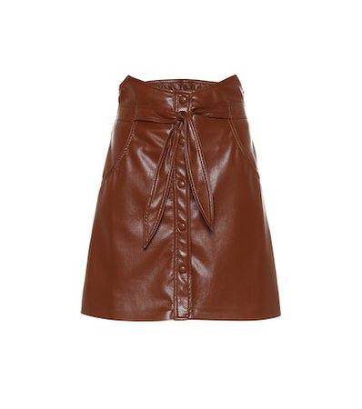 Chai faux leather miniskirt