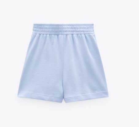 blue Zara shorts