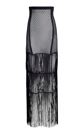 Blair Tiered Fringe Midi Skirt By Khaite | Moda Operandi