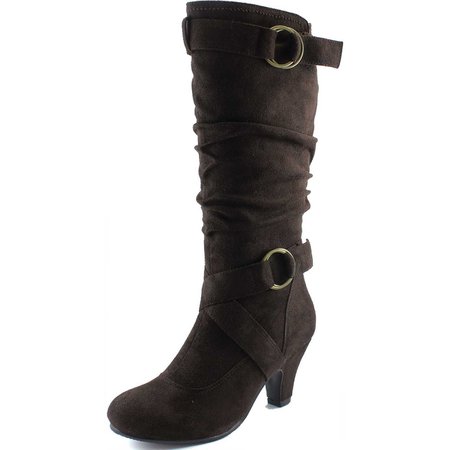 dark women brown suede boots - Google Search