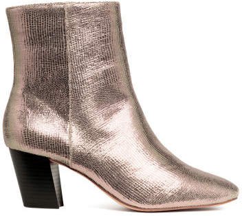 Shimmering ankle boots - Pink