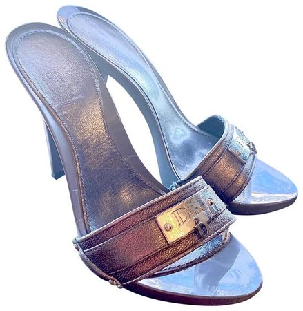 Dior Metallic Leather Sandals