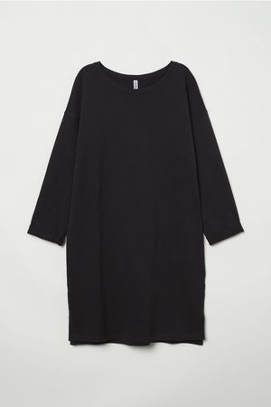 Sweatshirt Dress - Black - | H&M US