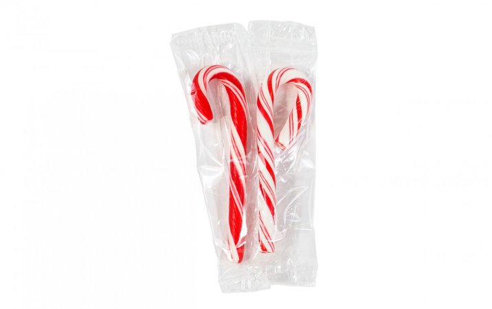 SPANGLER Individually Wrapped Mini Peppermint Candy Canes Bulk, 500 Count
