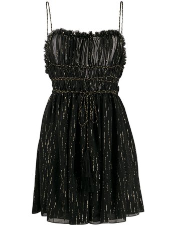 Saint Laurent metallic-threading Short Dress - Farfetch