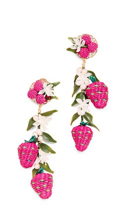 Mercedes Salazar Tropics Strawberry Earrings | SHOPBOP