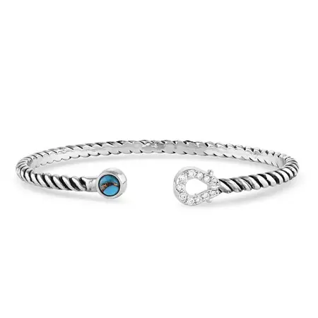 Infinite Luck Turquoise Cuff Bracelet | Montana Silversmiths