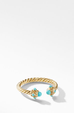 Renaissance 18K Gold & Turquoise Ring