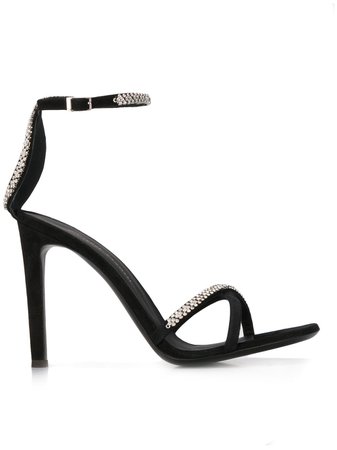 Giuseppe Zanotti Miria Rhinestone-Embellished Sandals E000027 Black | Farfetch