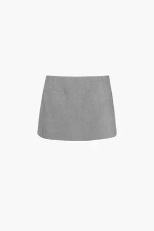 Sandy Liang Gray Mini Skirt