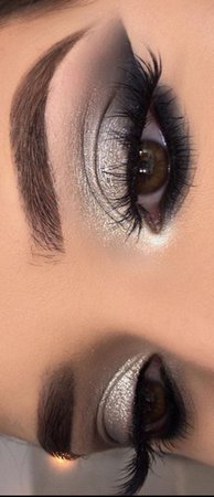 Black / Silver Eye Makeup