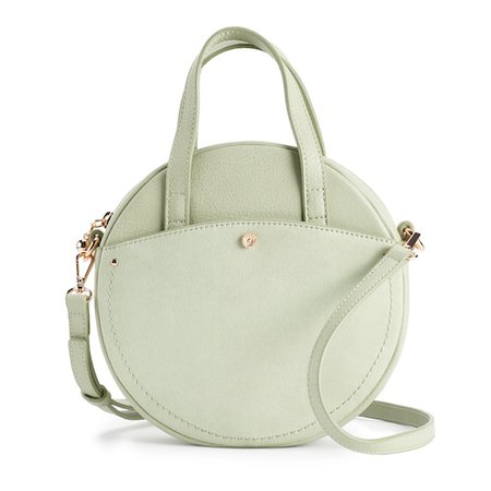 green round purse