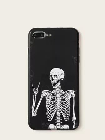 Skeleton Print iPhone Case | ROMWE USA