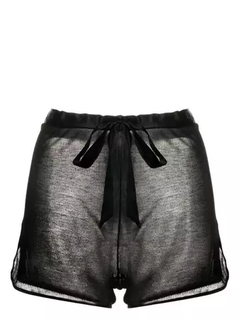 Kiki De Montparnasse Intime fine-ribbed Shorts - Farfetch