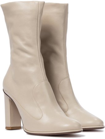 cream ankle boots