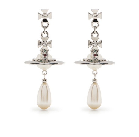 Vivienne Westwood orb crystal embellished drop earrings