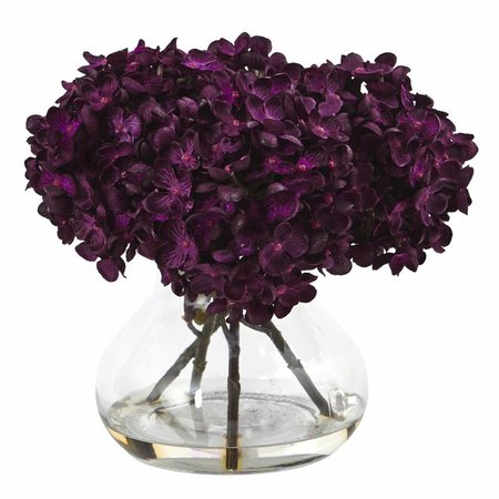 Paulette Silk Hydrangea Floral Arrangement in Vase & Reviews | Joss & Main