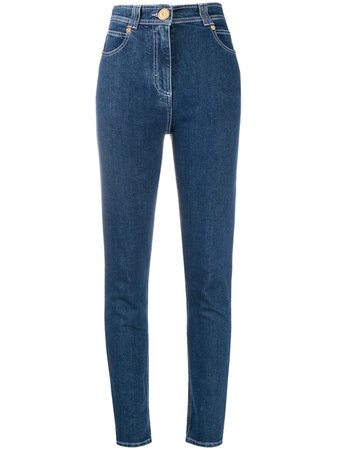 Balmain five-pocket Skinny Fit Jeans - Farfetch