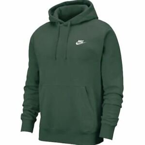 NWT Men's Nike Sportswear Club Fleece Pullover Hoodie Galactic Jade Green | eBay