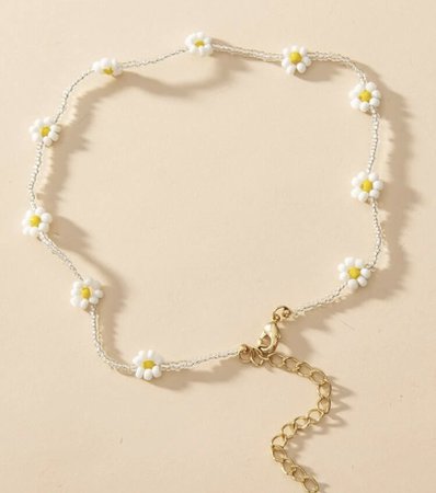 flower beaded necklace