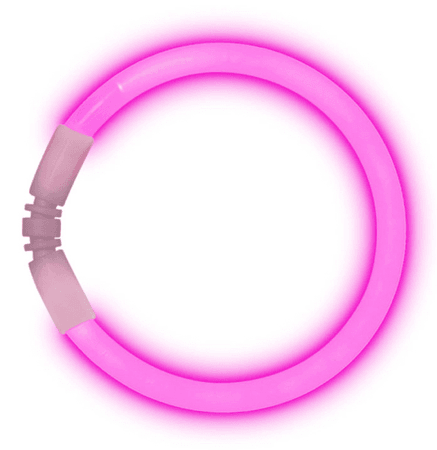 Pink glow bracelet