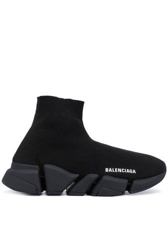 Balenciaga Speed logo-print Sneakers - Farfetch