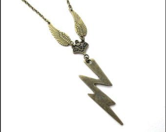 Zeus bolt necklace