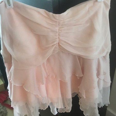 pink ruched skirt