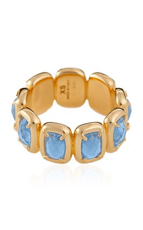 Toy 18k Gold-Plated Glass Stone Enamel Ring By Ivi | Moda Operandi