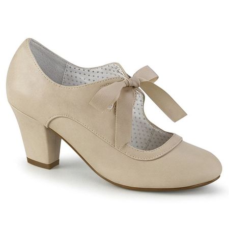 Static Footwear Womens Mina4 Closed Toe Mary Jane High Heel Shoes, Grey, 8, Women's, Size:8 B(Medium) US, Gray