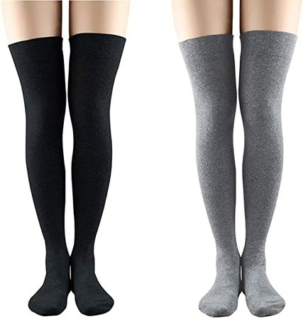 gray thigh high socks - Google Search