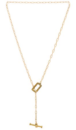Vanessa Mooney Dallas Toggle Necklace in Gold | REVOLVE