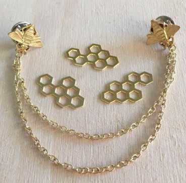 Bee Collar Pins