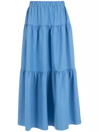 Olympiah high-waisted Flared Maxi Skirt