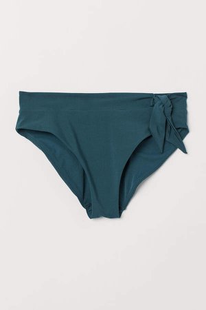 Bikini bottoms with a tie - Turquoise