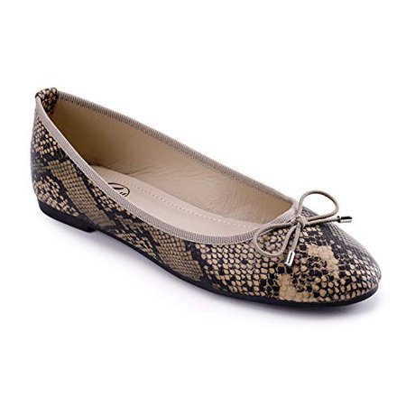 Amazon.com | Trary Women's Classic Round Toe Slip on Ballet Flat Shoes | Flats