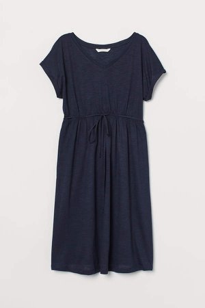 MAMA Cotton-blend Dress - Blue