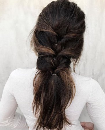 Twisted tucked in braid