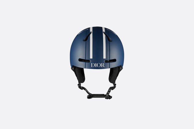 DIOR AND POC Ski Helmet Navy Blue Dior Oblique Motif | DIOR