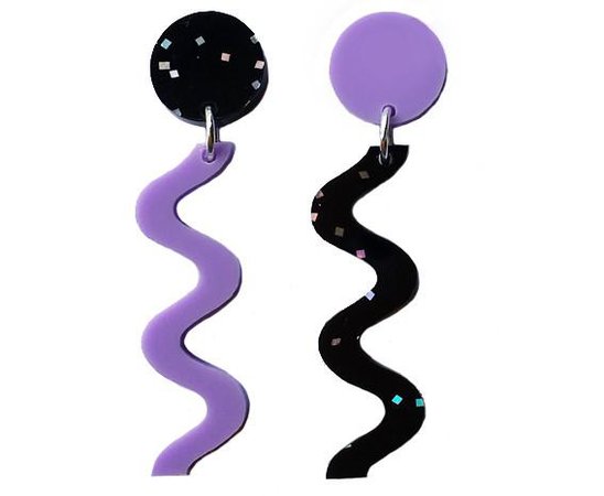 Squiggle Earrings - Small – yippywhippy